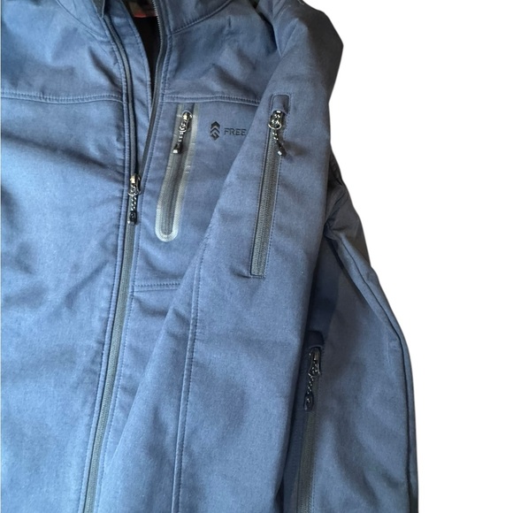 Free Country Men’s Softshell Jacket - Size L - Water Resistant - Navy Blue - Picture 6 of 12